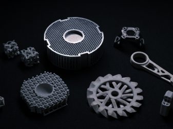 3D printed metal parts produced using Ricoh's new binder jet technology